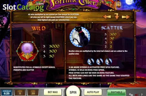 Скрин4. Fortune Teller (Play'n Go) слот