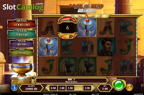 Скрин3. Book of Dead GO Collect слот