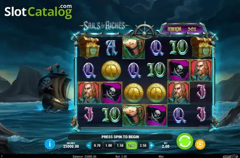 Скрин2. Sails of Riches слот