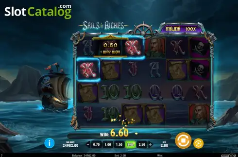 Скрин3. Sails of Riches слот
