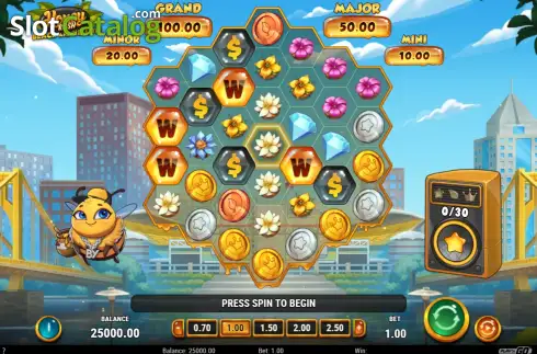 Скрин2. Honey Rush Black and Yellow слот