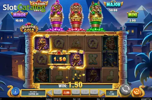 Скрин3. Wrappin’ Gold слот