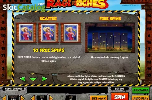 Скрин6. Rage to Riches слот