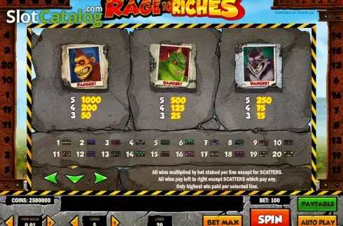 Скрин7. Rage to Riches слот