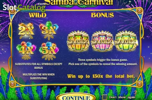 Скрин2. Samba Carnival слот