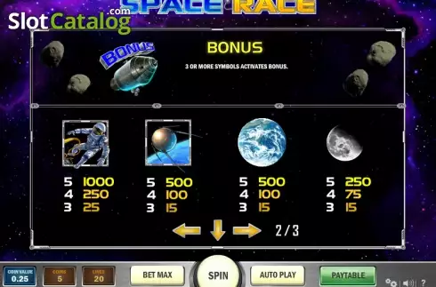 Скрин6. Space Race слот