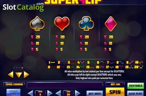 Скрин9. Super Flip слот