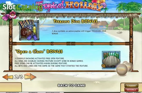 Скрин6. Tropical Holiday слот