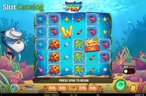 Скрин2. Shark Feast слот