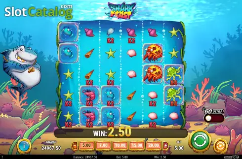 Скрин3. Shark Feast слот