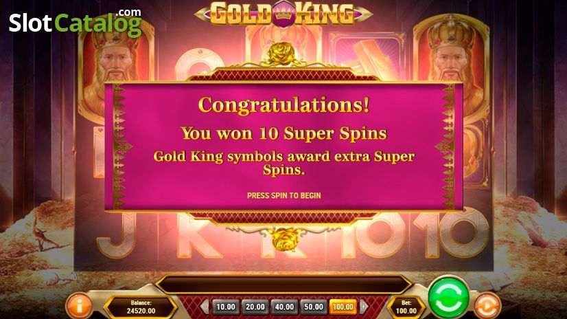 Видео Gold King несколько спинов Gold King