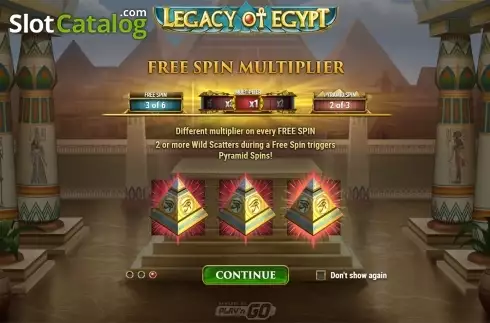 Скрин4. Legacy Of Egypt (Play'n Go) слот