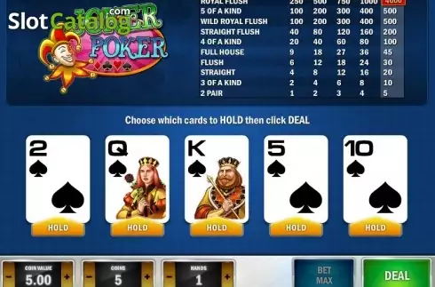 Скрин3. Joker Poker MH (Play'n Go) слот