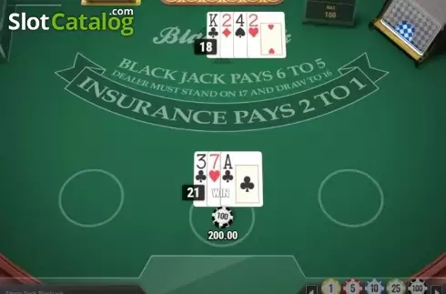 Скрин5. Single Deck Blackjack MH слот