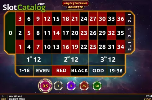 Скрин2. Lightspeed Roulette слот