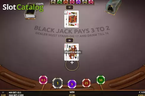 Скрин4. Blackjack (Playnova) слот