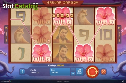 Скрин4. Sakura Dragon слот