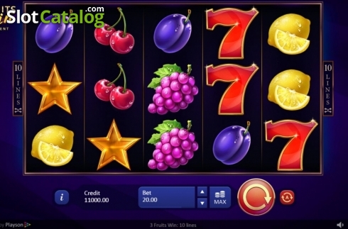 Скрин3. 3 Fruits Win: 10 lines слот