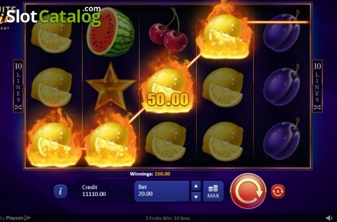 Скрин4. 3 Fruits Win: 10 lines слот