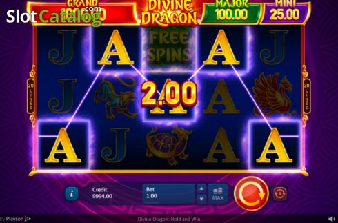 Скрин3. Divine Dragon: Hold and Win слот