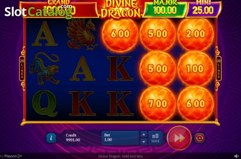 Скрин4. Divine Dragon: Hold and Win слот