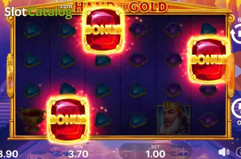 Скрин8. Hand of Gold слот