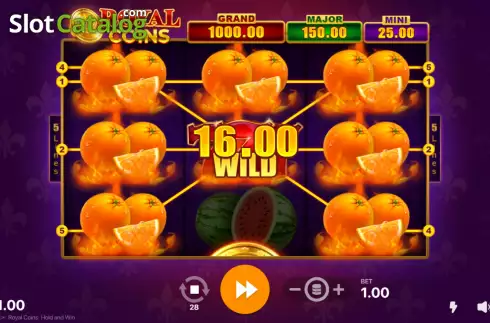 Скрин6. Royal Coins Hold and Win слот