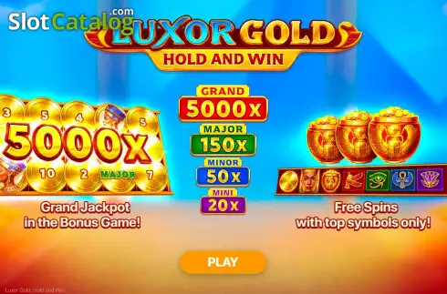 Скрин2. Luxor Gold Hold and Win слот