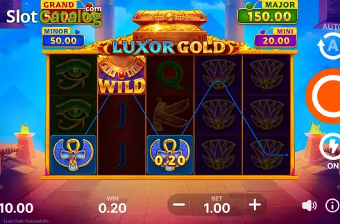 Скрин4. Luxor Gold Hold and Win слот