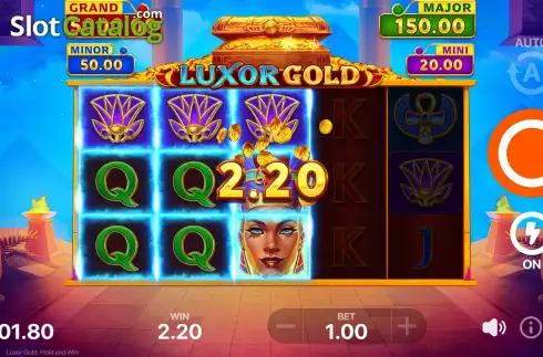 Скрин5. Luxor Gold Hold and Win слот