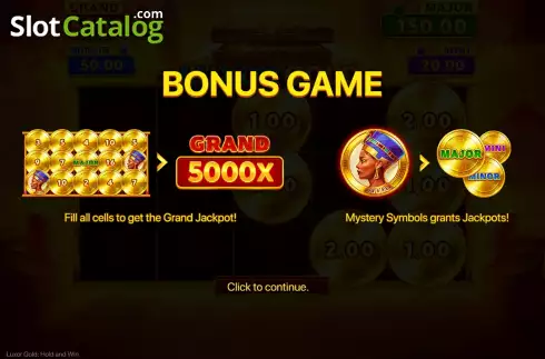 Скрин9. Luxor Gold Hold and Win слот