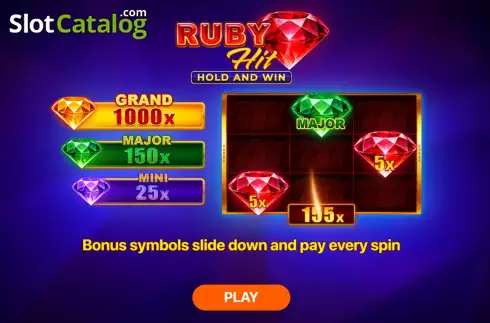 Скрин2. Ruby Hit: Hold and Win слот