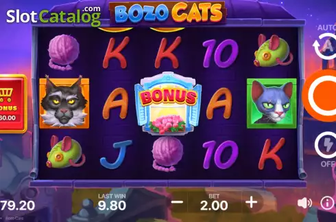 Скрин2. Bozo Cats слот