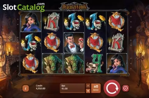 Скрин2. Dracula's Family слот