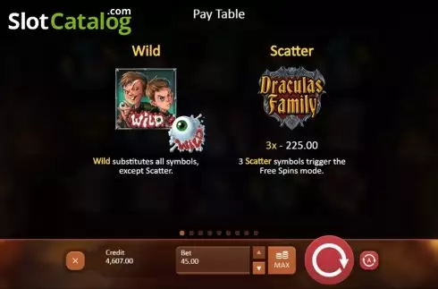Скрин8. Dracula's Family слот