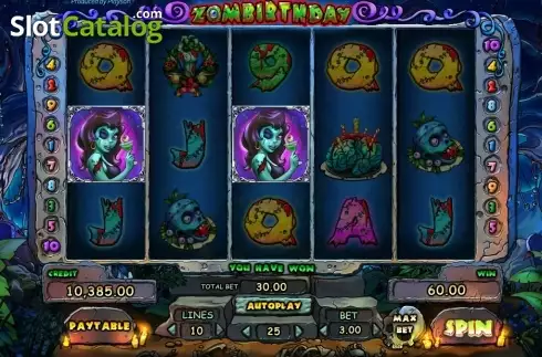 Скрин6. Zombirthday слот