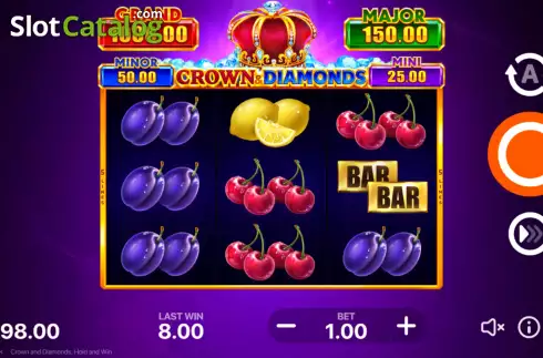 Скрин3. Crown and Diamonds: Hold and Win слот