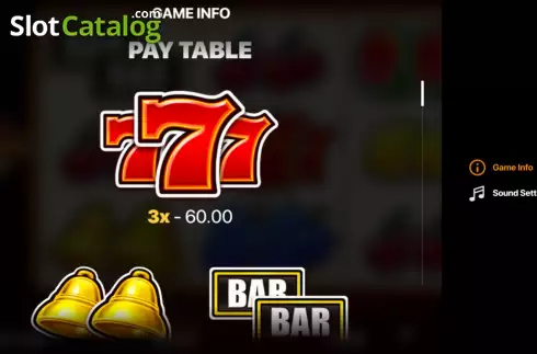 Скрин7. 777 Sizzling Wins: 5 lines слот