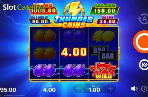 Скрин3. Thunder Coins (Playson) слот