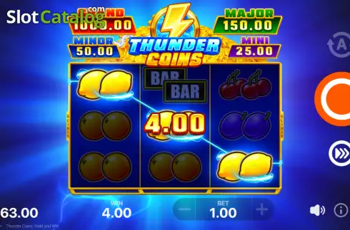 Скрин5. Thunder Coins (Playson) слот