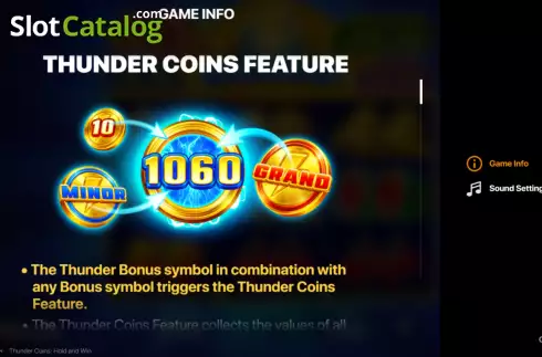 Скрин7. Thunder Coins (Playson) слот