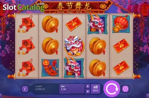 Скрин2. Dancing Dragon Spring Festival слот