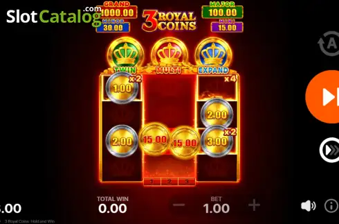 Скрин3. 3 Royal Coins: Hold and Win слот