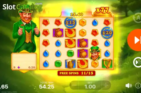 Скрин3. Golden Penny x1000 слот