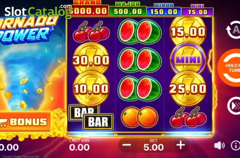 Скрин2. Tornado Power: Hold and Win слот