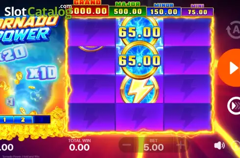 Скрин3. Tornado Power: Hold and Win слот