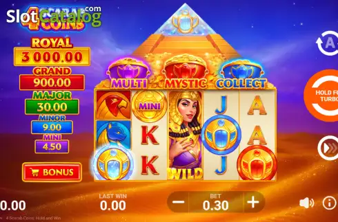 Скрин2. 4 Scarab Coins слот