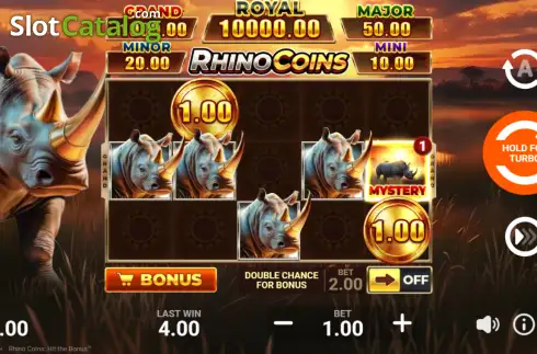 Скрин2. Rhino Coins: Hit the Bonus слот
