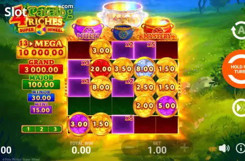Скрин3. 4 Pots Riches: SuperWheel слот