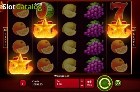 Скрин3. Fruits and Jokers: 40 lines слот